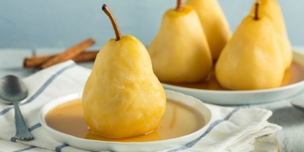 poached pears