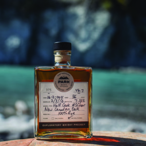 Banff Park Distillery exploratory whisky project rye whisky river background