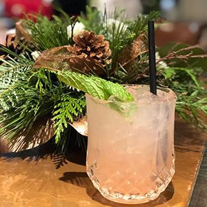 Burwood's Candy Cane Crush cocktail Savour Calgary Christmas Cocktail Roundup