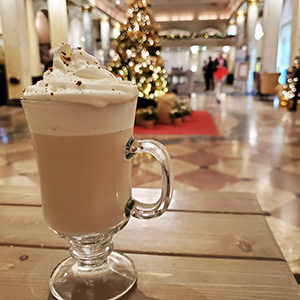 Hawthorn Bar's White Christmas cocktail Savour Calgary Christmas Cocktail Roundup