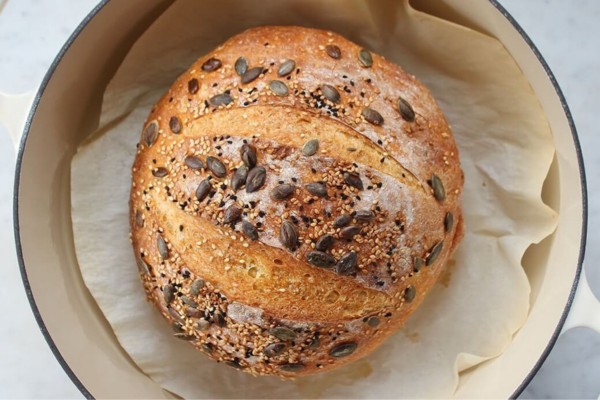 No-knead Pumpkin Bread