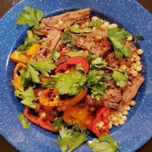 Baharat braised bison at Sidewalk Citizen