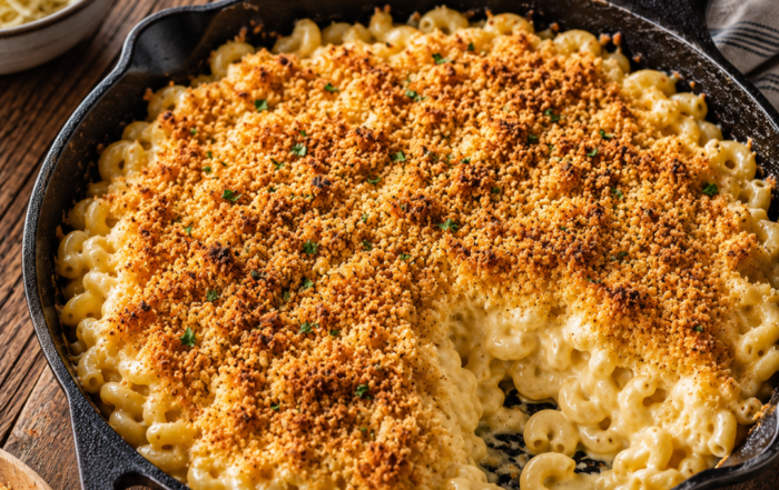 cast iron mac and cheese
