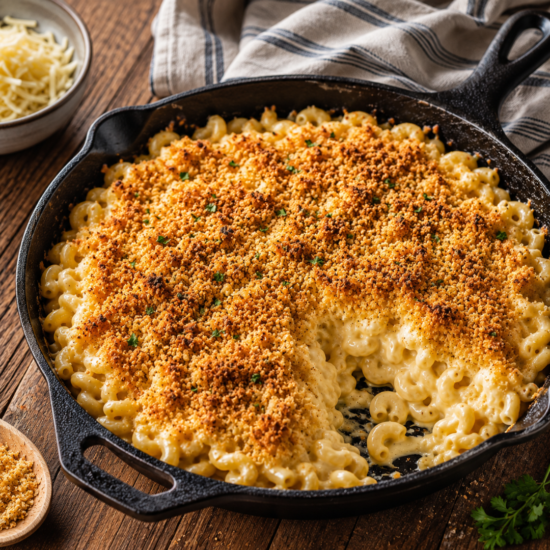 cast iron mac and cheese
