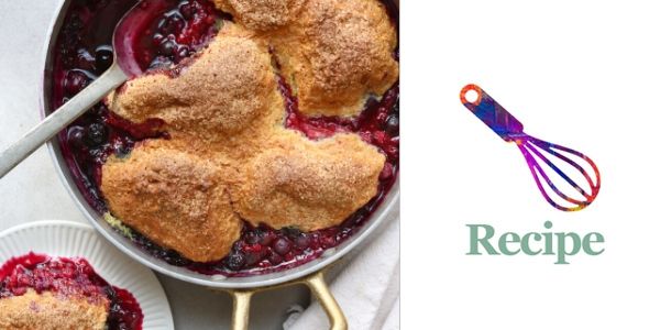 Berry Cornmeal Cobbler