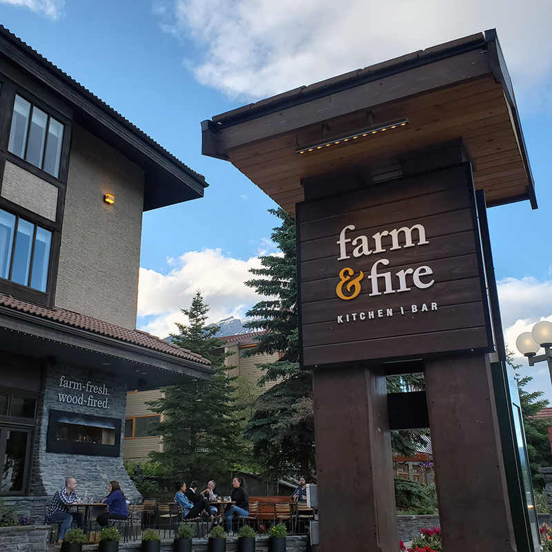Farm and Fire restaurant Banff