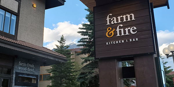 Farm and Fire restaurant Banff