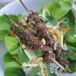 Lemongrass Satay Beef with Rice Noodles