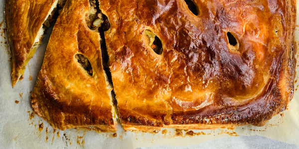 slab style tourtiere