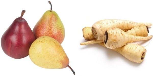 parrsnips and pears