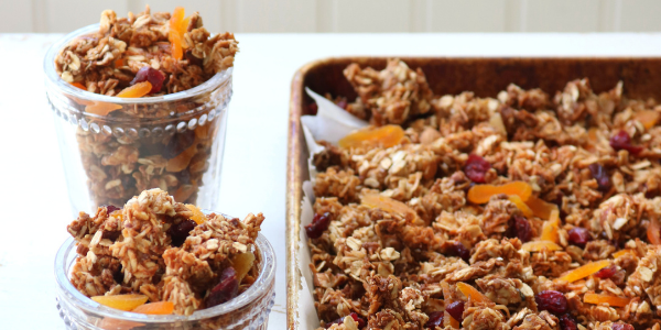 clumpy honey granola