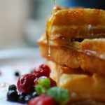 sourdough red fife waffles