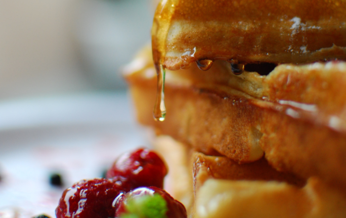 sourdough red fife waffles