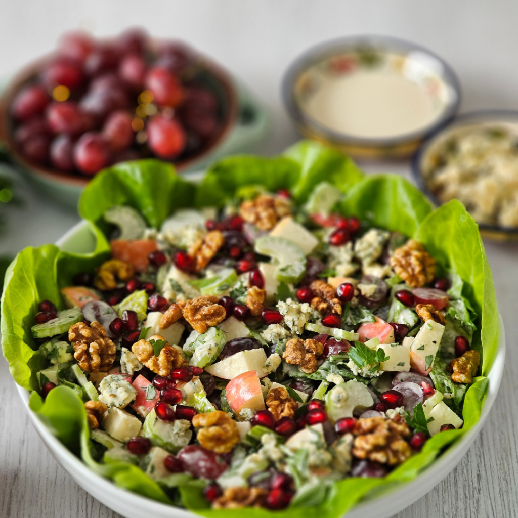 Waldorf salad with pomegranates Waldorf salad with pomegranates