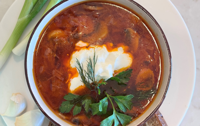mushroom borscht by Natalia Bozhok