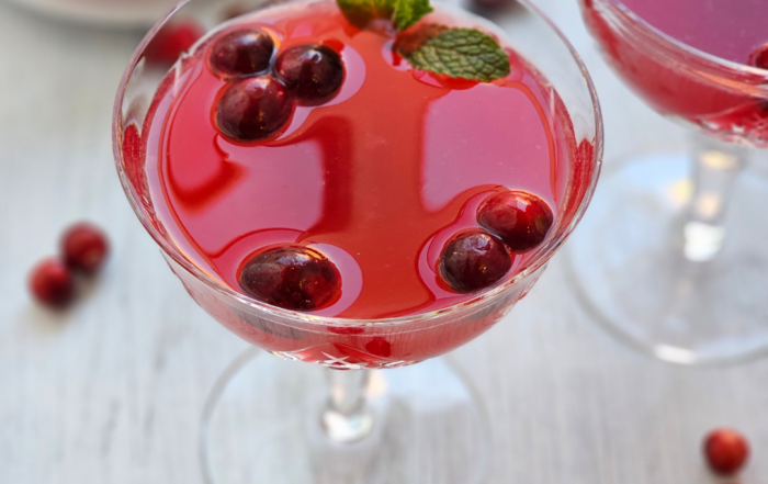 cranberry lime spritz