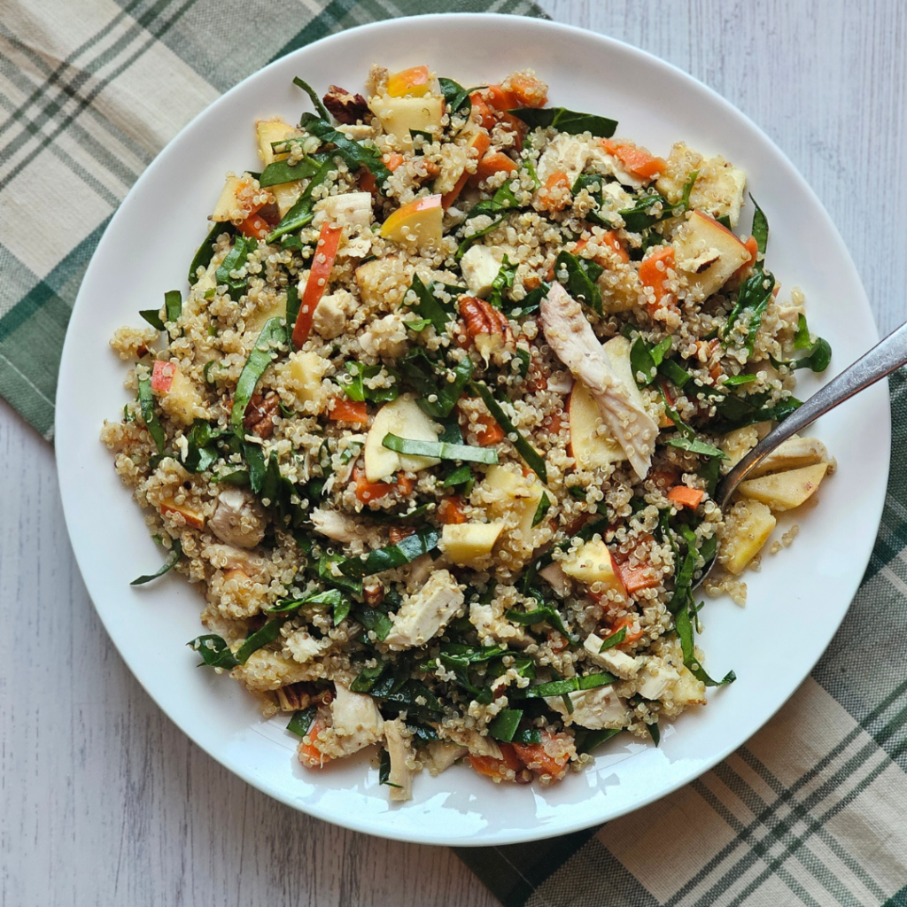leftover chicken quinoa salad