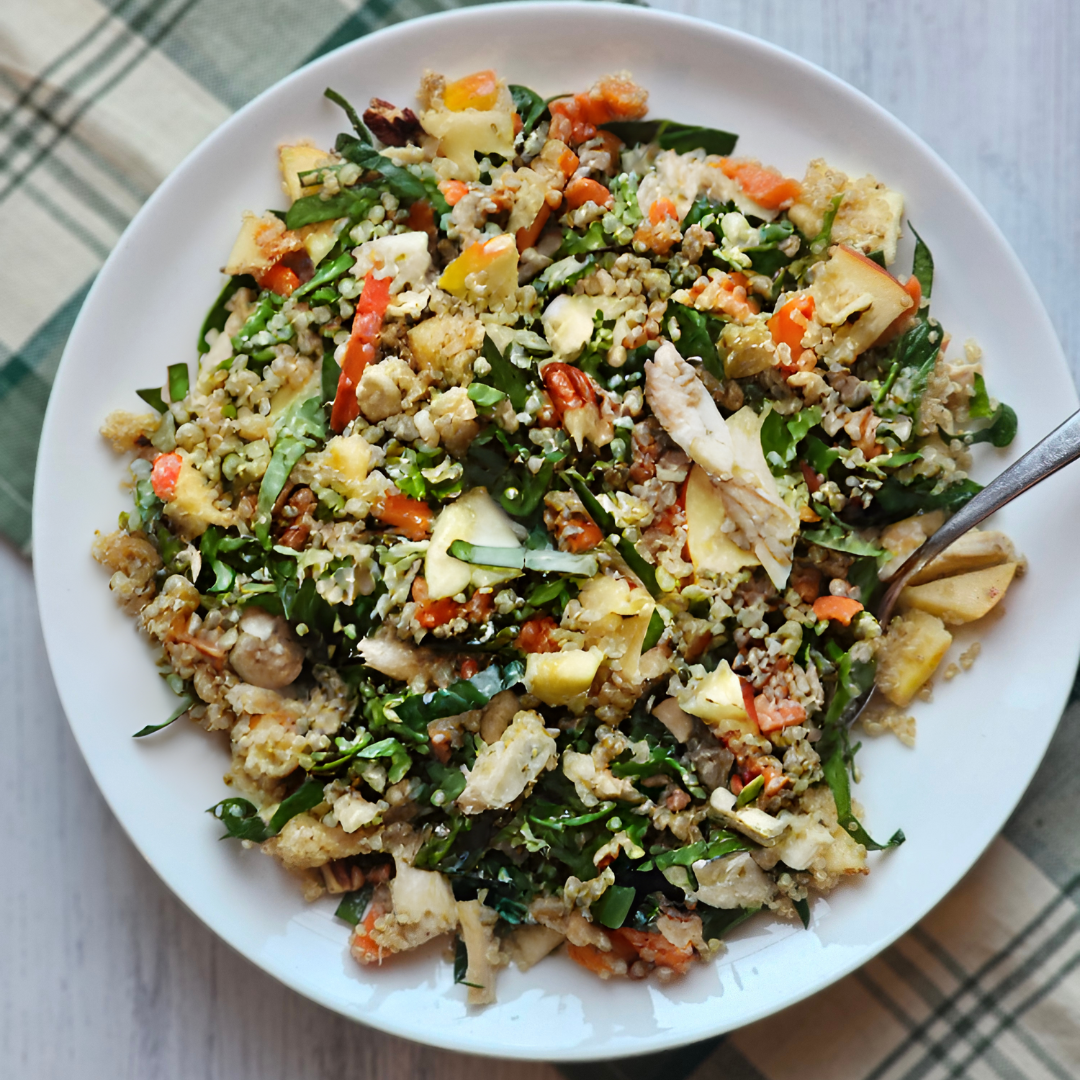 leftover chicken quinoa salad
