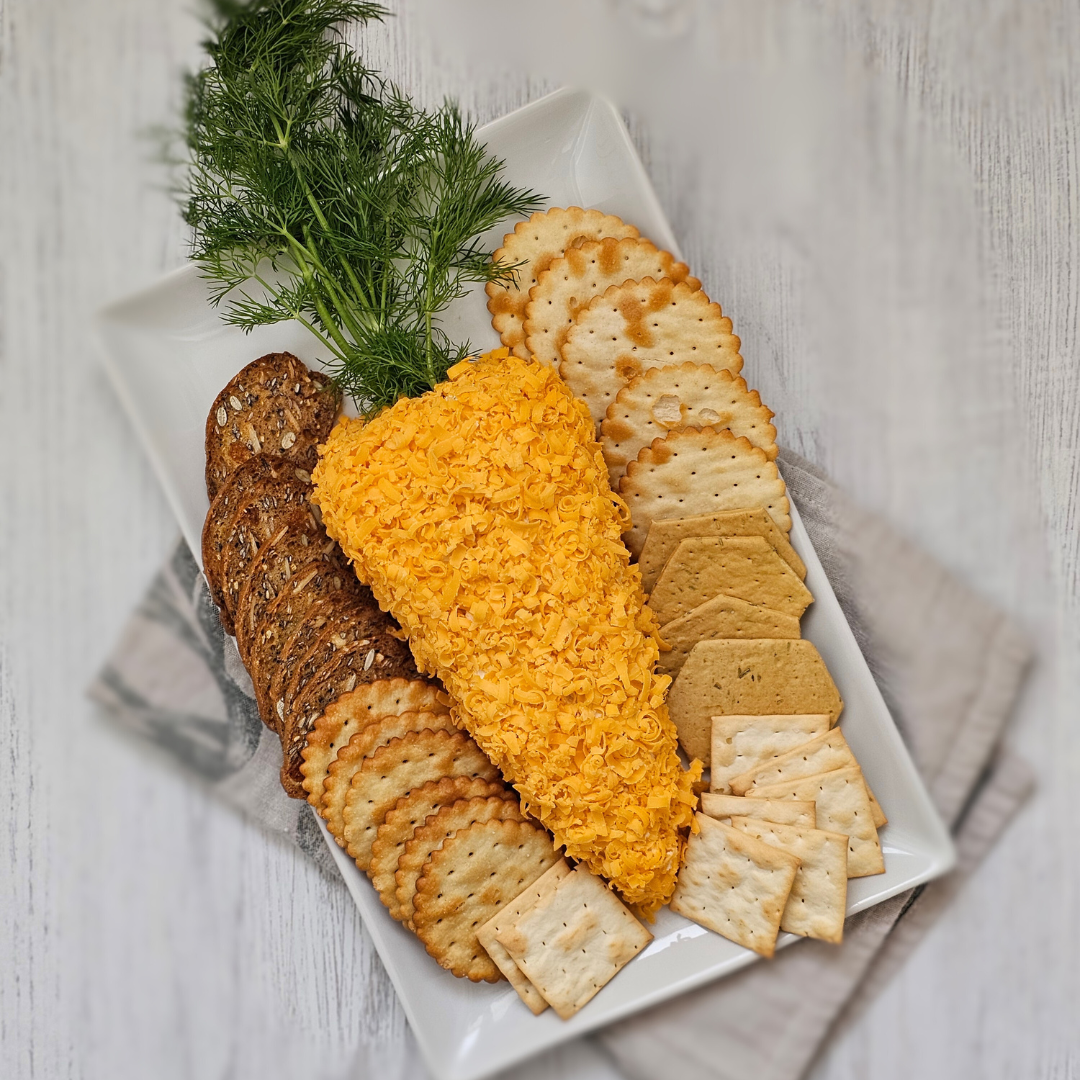 carrot shaped cheese ball