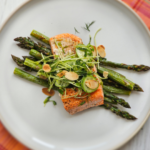 Pan-Seared Salmon with Roasted Asparagus