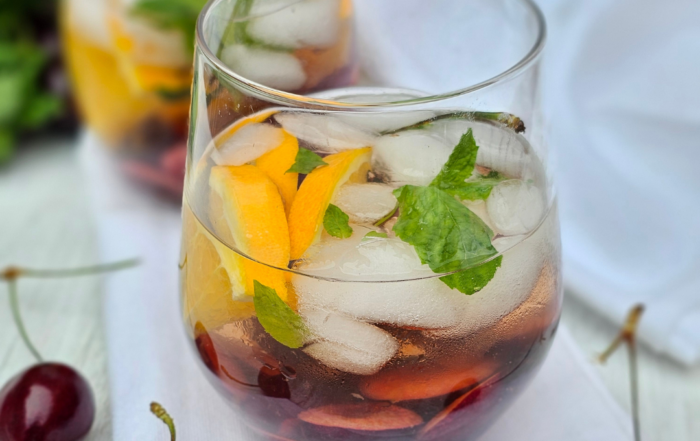 Cherry Rosé Elderflower Sangria