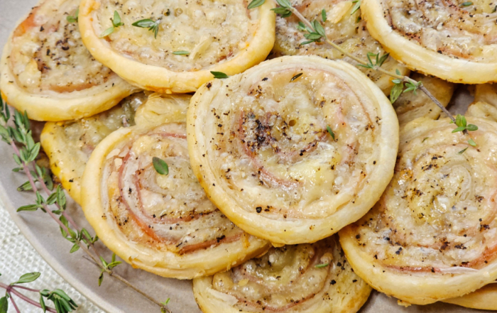 Gruyère and Prosciutto Pinwheels