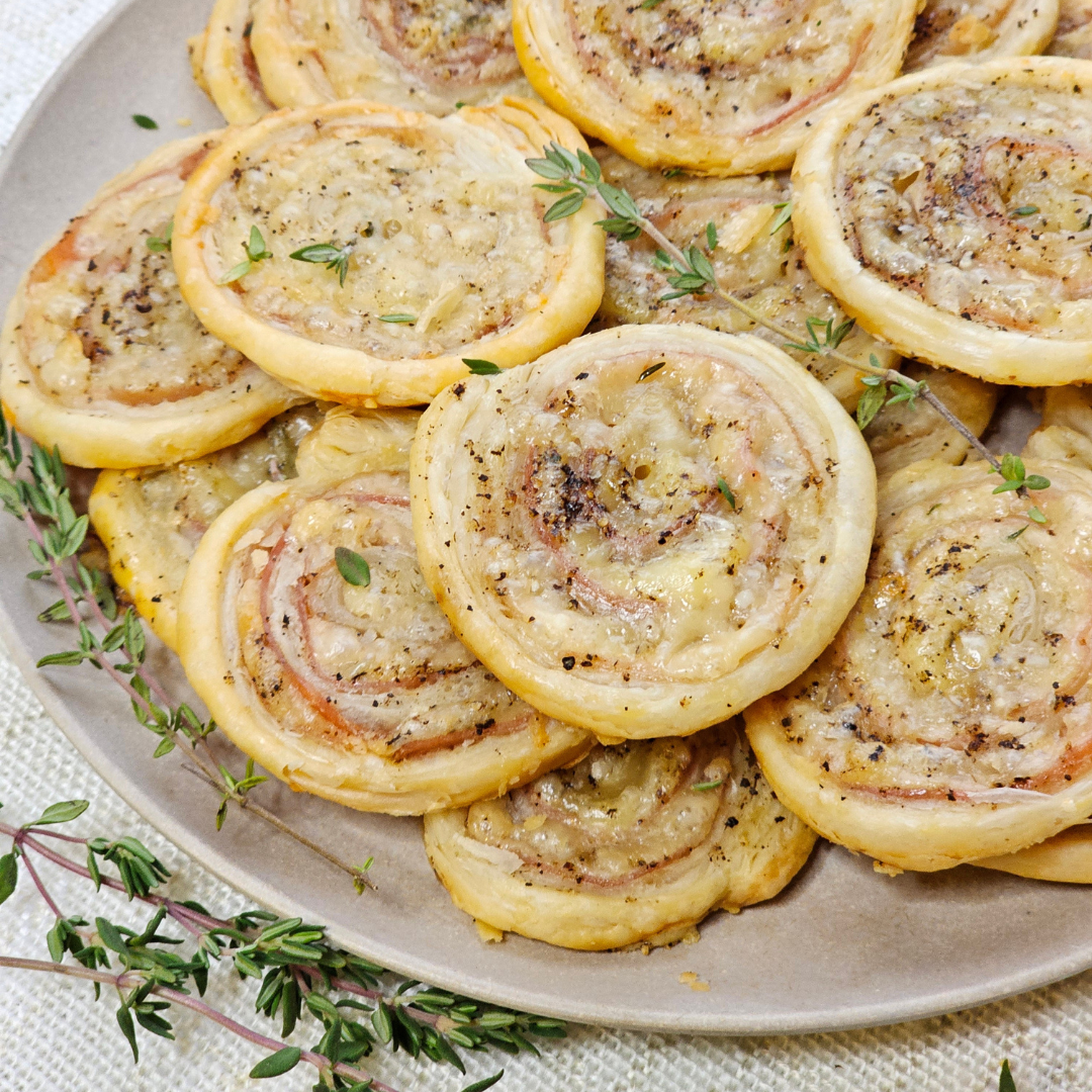 Gruyère and Prosciutto Pinwheels