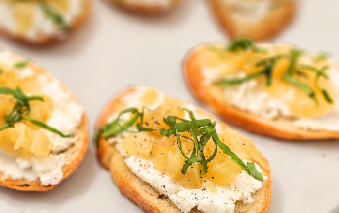 Preserved Lemon Ricotta Crostini