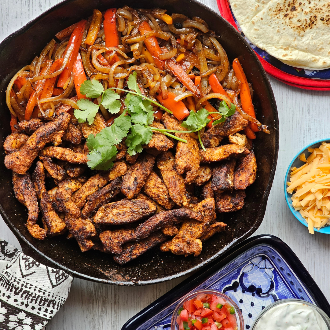 Cast-Iron Chicken Fajitas