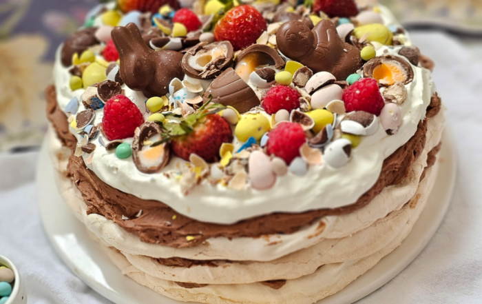 Chocolate Easter Meringue Torte