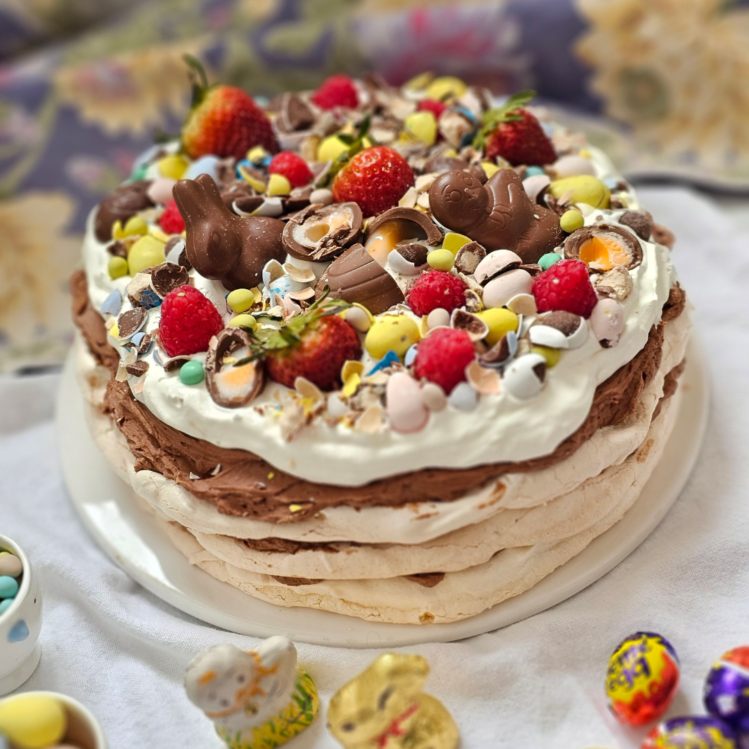 Chocolate Easter Meringue Torte