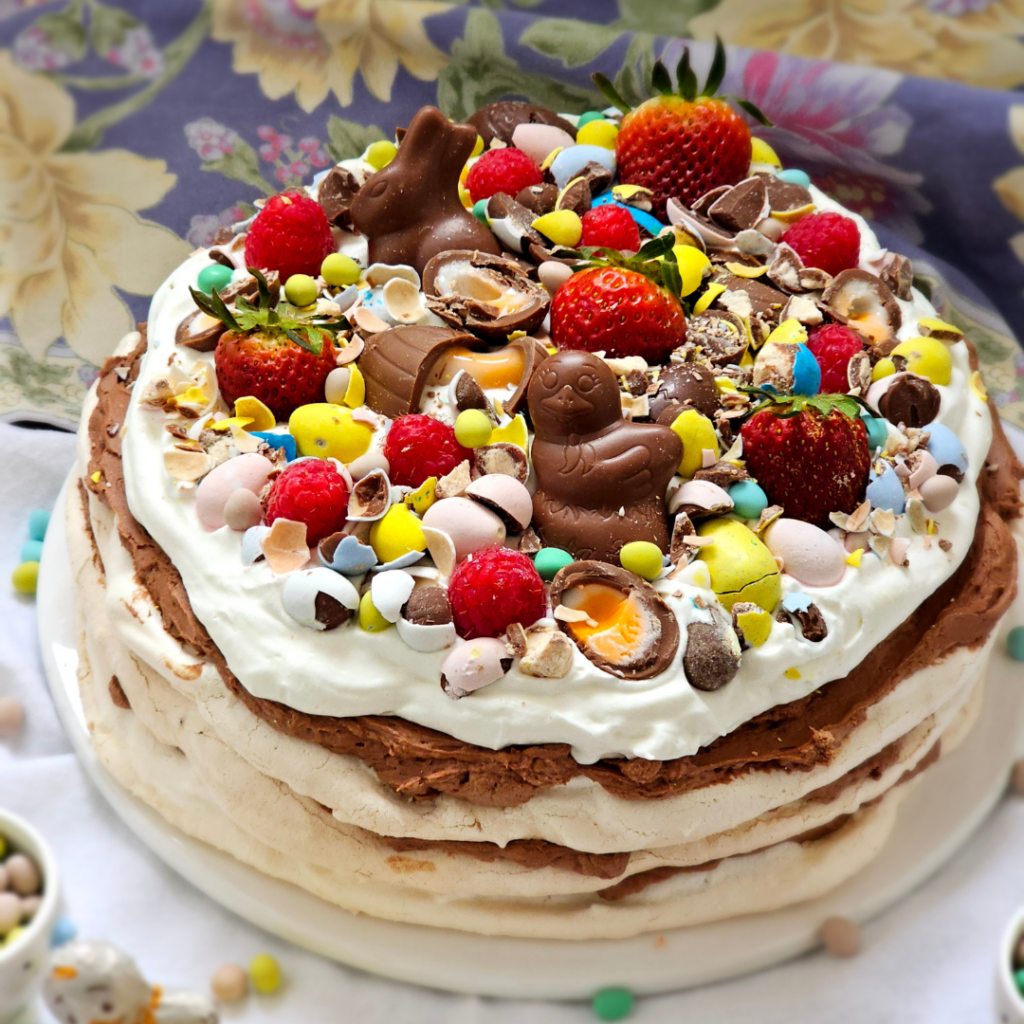 Chocolate Easter Meringue Torte
