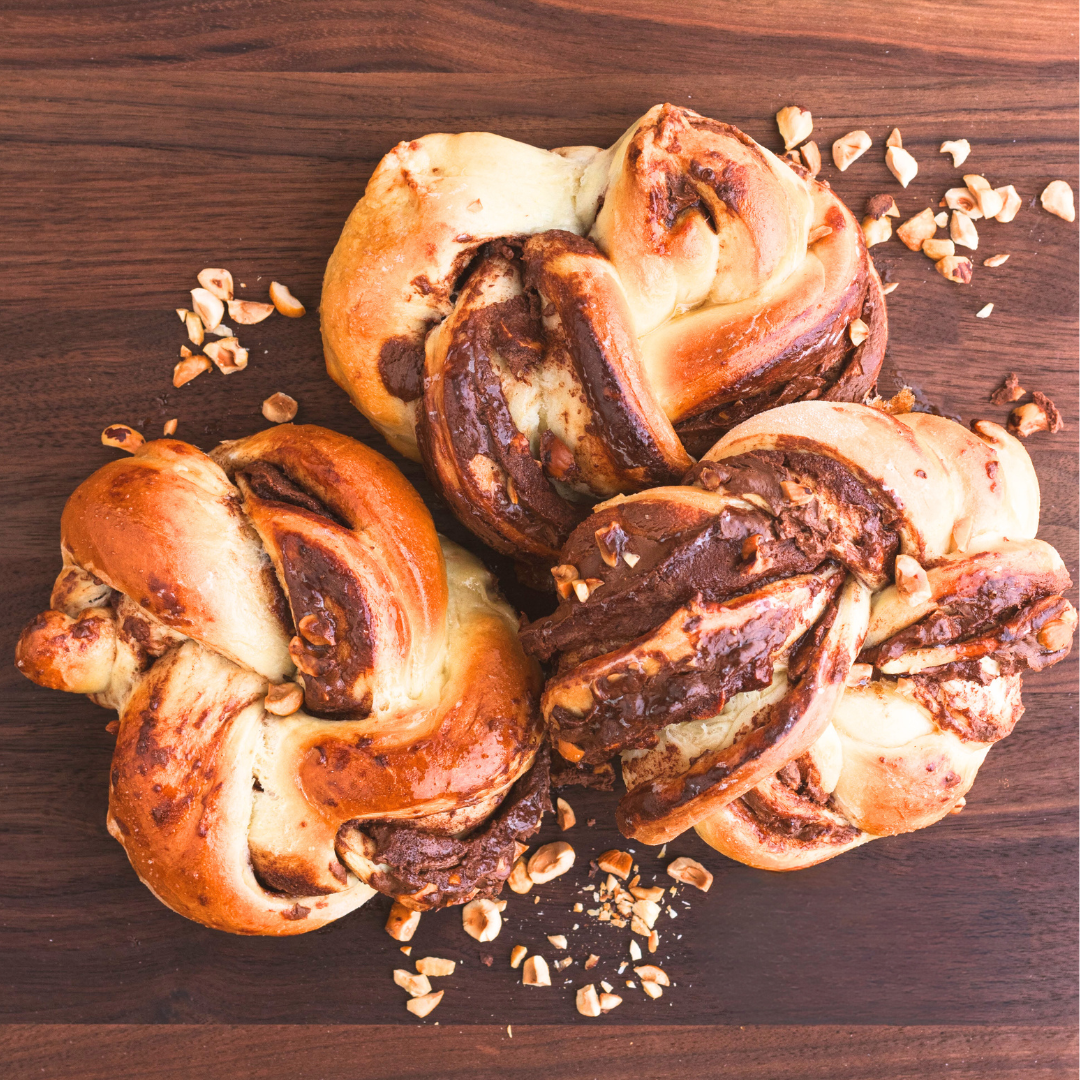 nutella babka buns