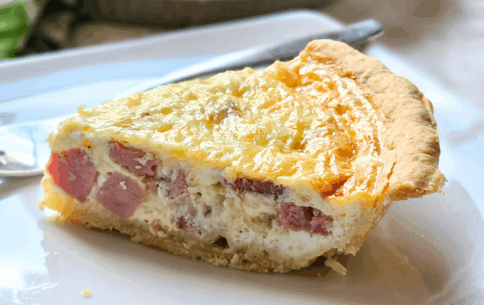 Ham and cheese quiche