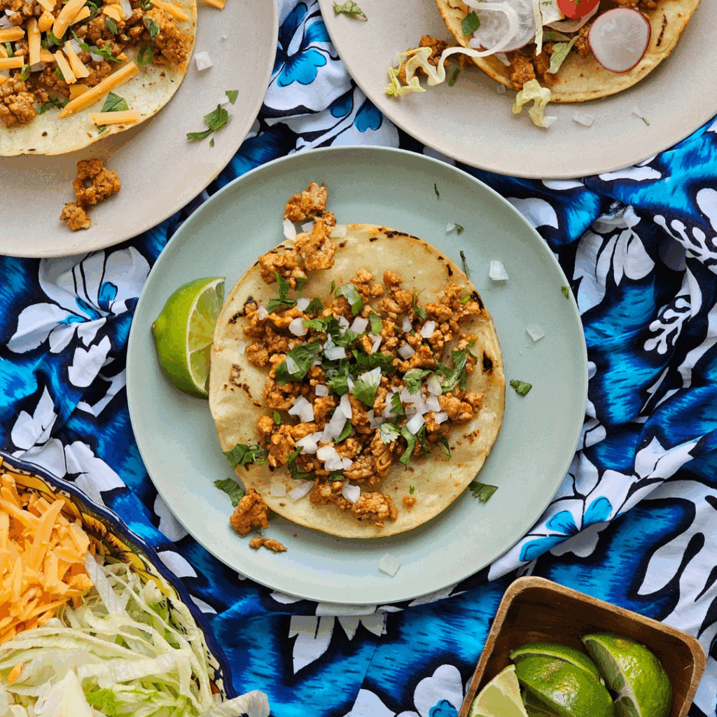 Simple Ground Pork Tostadas Simple Ground Pork Tostadas