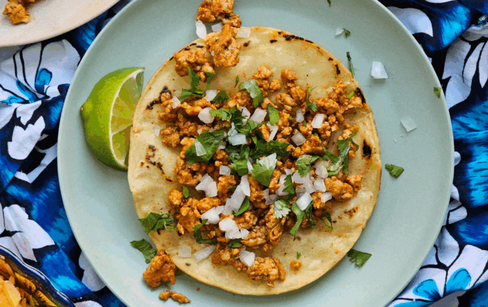 Simple Ground Pork Tostadas