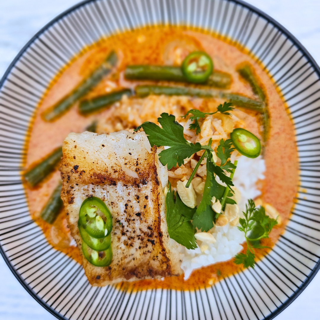 Thai Red Curry with Cod