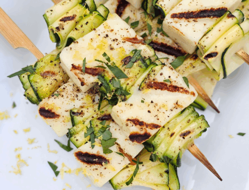 Zucchini and Haloumi Skewers