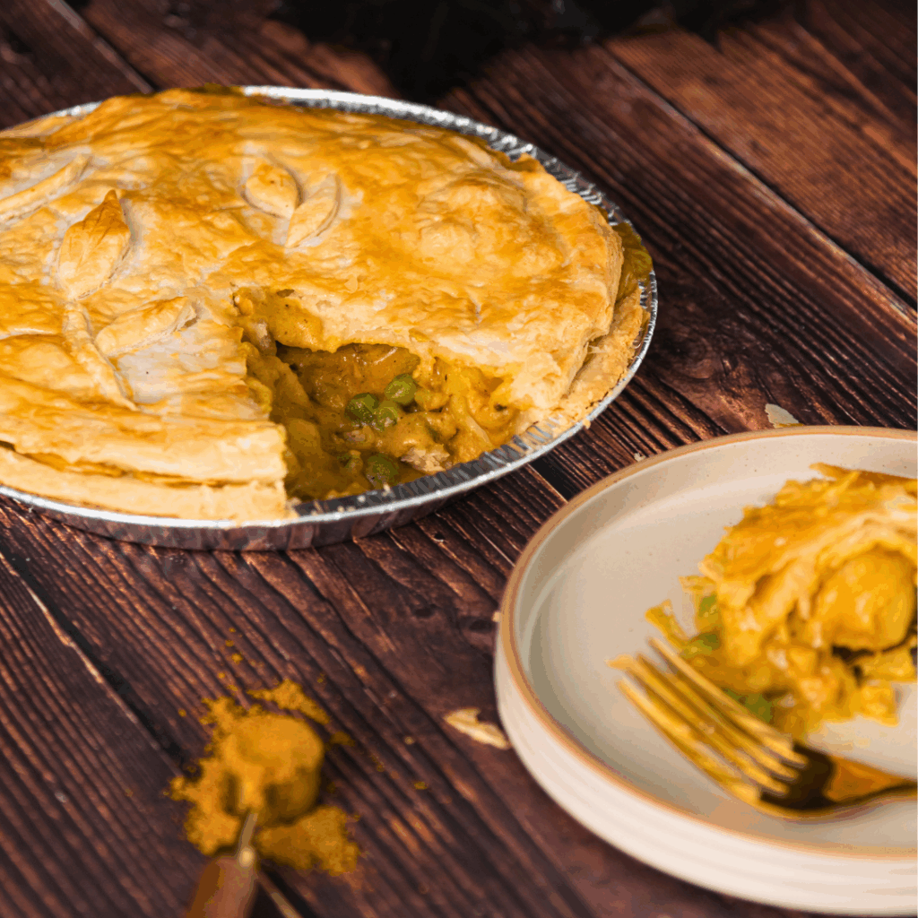 Golden Chicken and Potato Curry Pie Golden Chicken and Potato Curry Pie