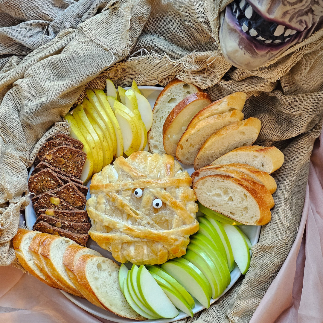 Wrapped Halloween Brie
