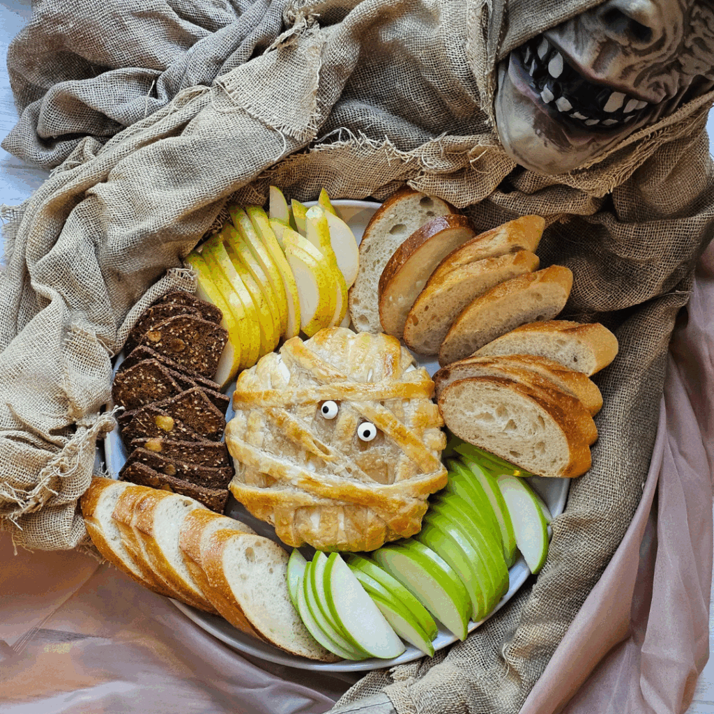 Wrapped Halloween Brie