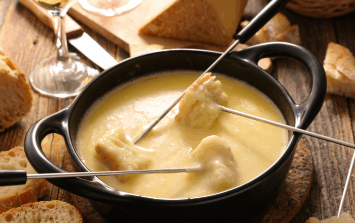 classic swiss cheese fondue