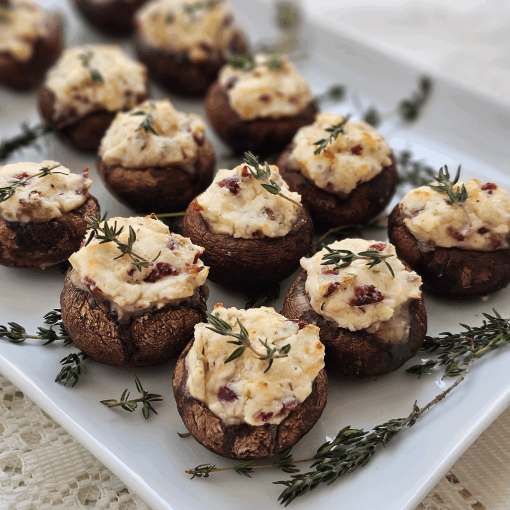 cranberry stuffed mushrooms cranberry stuffed mushrooms