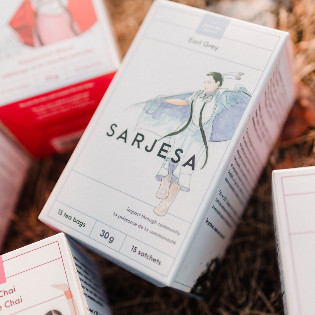 Sarjesa, a Calgary-based women-owned tea company