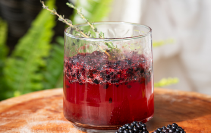 Blackberry and Thyme Sparkler