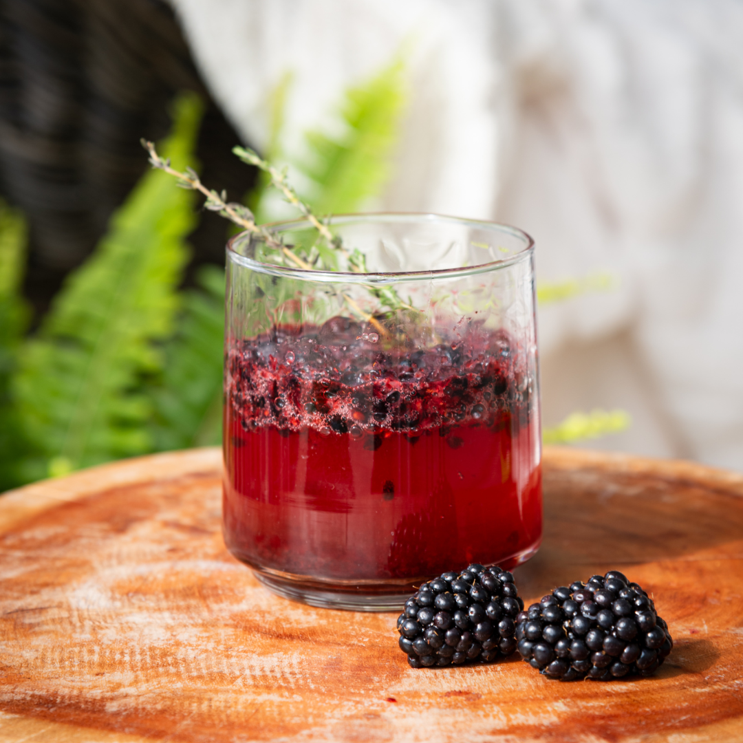 Blackberry and Thyme Sparkler