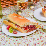 Ricotta, Prosciutto and Cherry Tomato Baguette