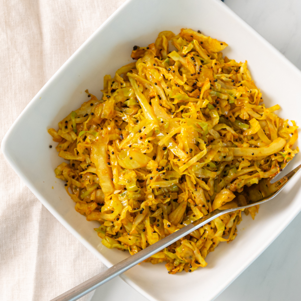 golden spiced cabbage 1 golden spiced cabbage